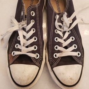 Classic black and white converse.